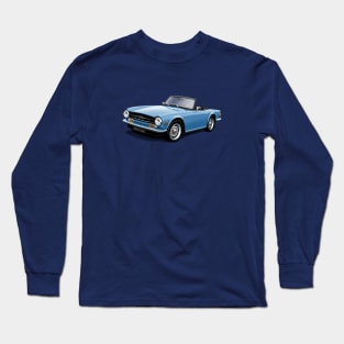 Triumph TR6 in light blue Long Sleeve T-Shirt